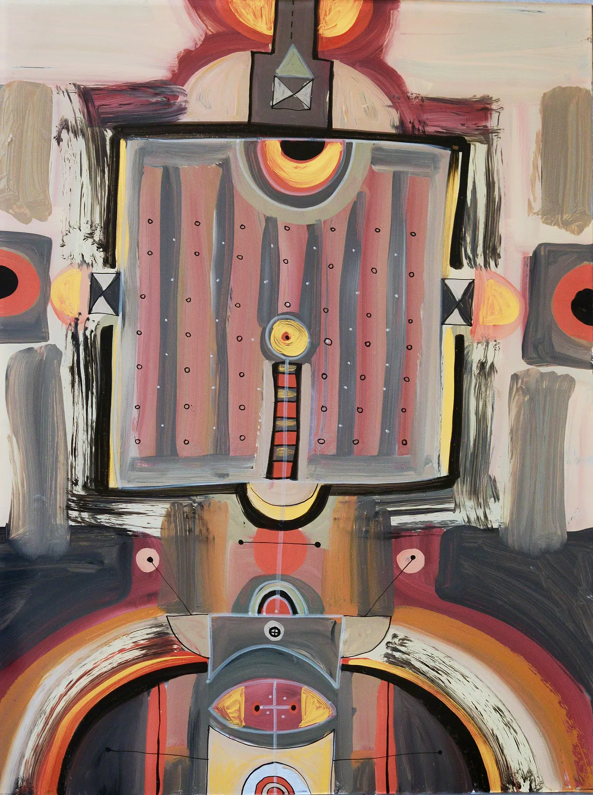 Image of Symmetry by Dzvinka Zagayska, made of glass painting, Glass painting medium, part of the Symmetry series