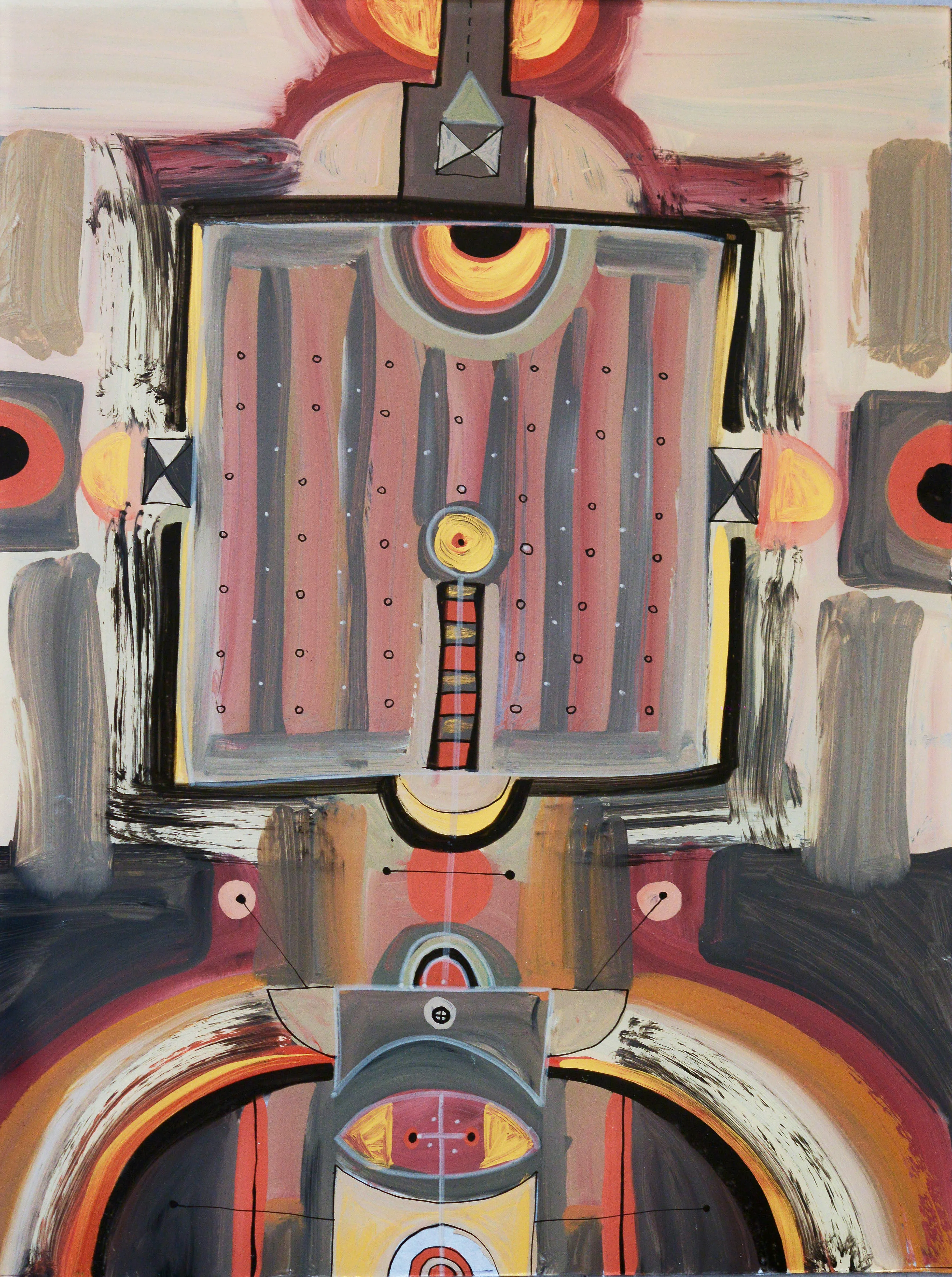 Image of Symmetry by Dzvinka Zagayska, made of glass painting, Glass painting medium, from Львів, part of the Symmetry series