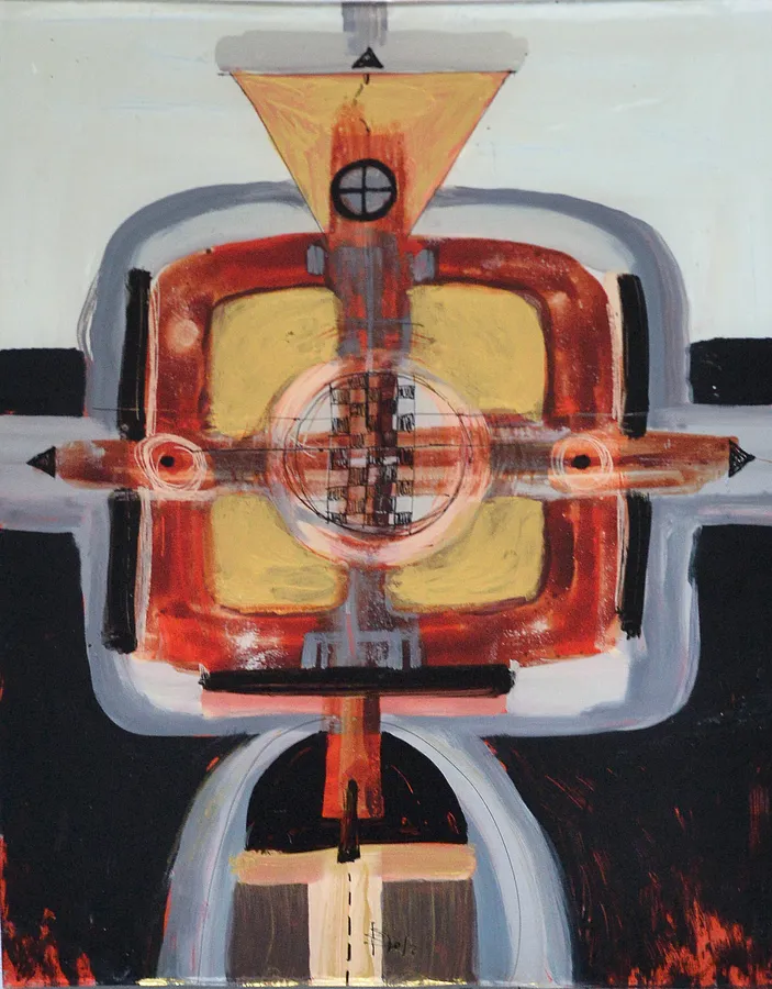 Image of Chess game by Dzvinka Zagayska, made of glass/ink/oil, Glass painting medium, from Львів, part of the Symmetry series