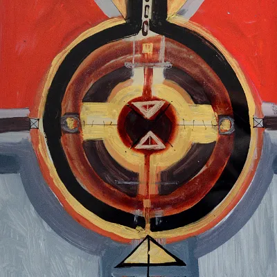 Image of goal by Dzvinka Zagayska, made of скло/туш/олія, Glass painting medium, from Львів, part of the Symmetry series