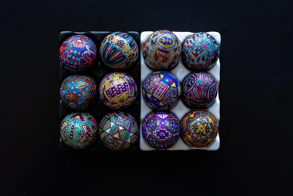 Cover image of EASTER EGGS 2023 by Dzvinka Zagayska, a Pysanky, based in Lviv