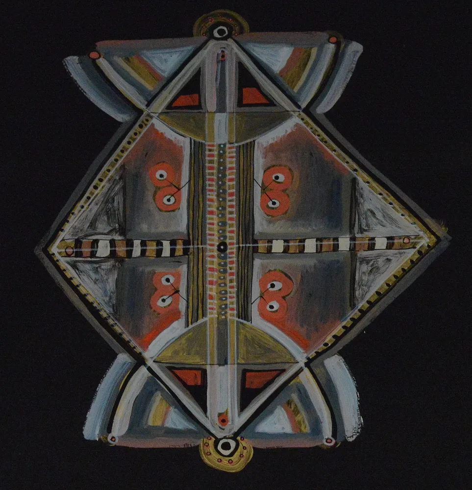 Cover image of Symmetry by Dzvinka Zagayska, a Painting on glass / oil, based in Lviv