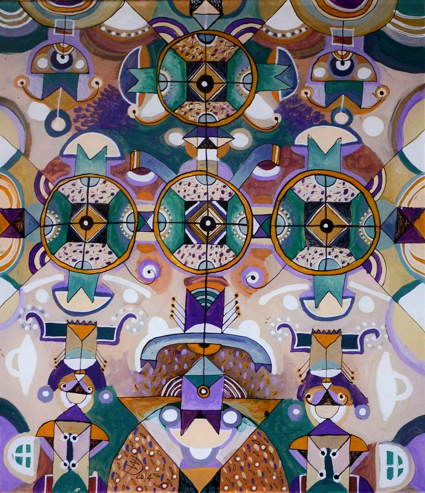 Cover image of 2014-2015 by Dzvinka Zagayska, a Painting on glass / oil, based in Lviv