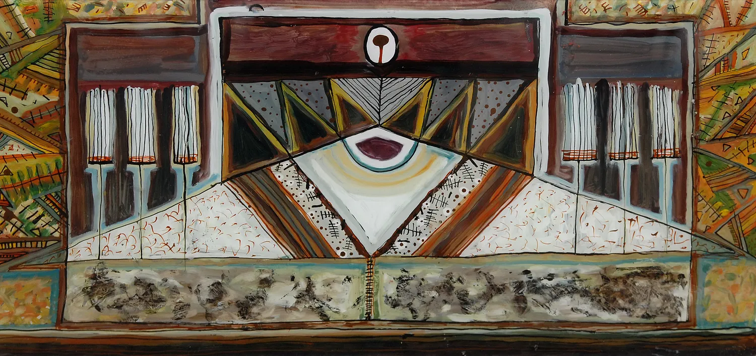 Cover image of SIGNS by Dzvinka Zagayska, a Painting on glass / oil, based in Drohobych