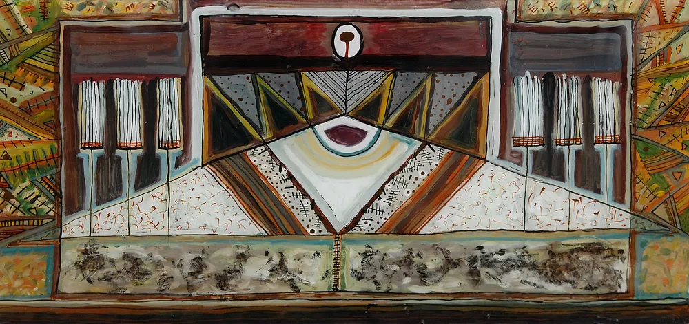 Cover image of SIGNS by Dzvinka Zagayska, a Painting on glass / oil, based in Drohobych