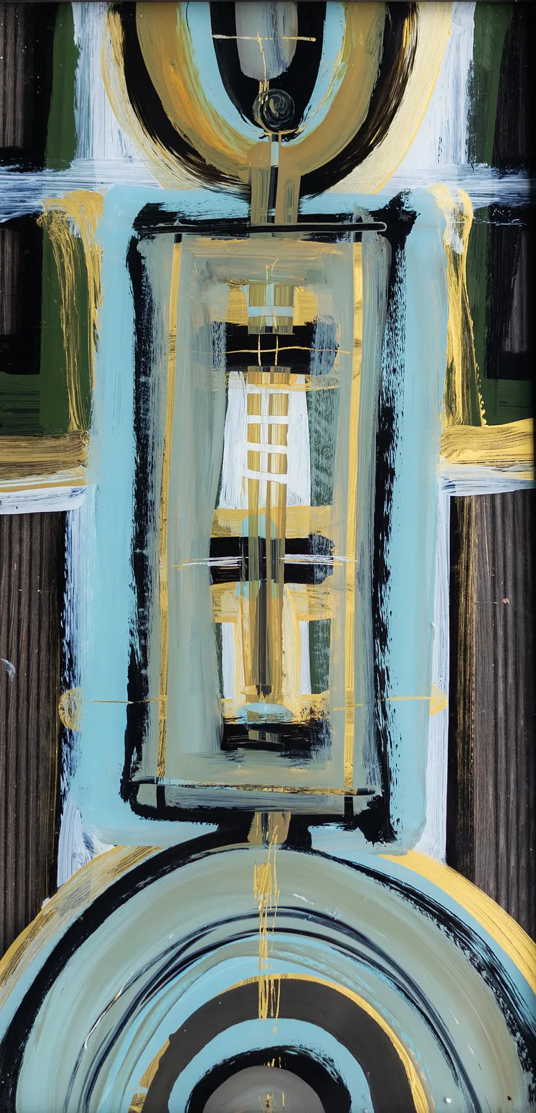 Image of Небо by Dzvinka Zagayska, size: 20х40, made of скло/олія, Glass painting medium, from Львів, part of the небо series, priced at ₴9000