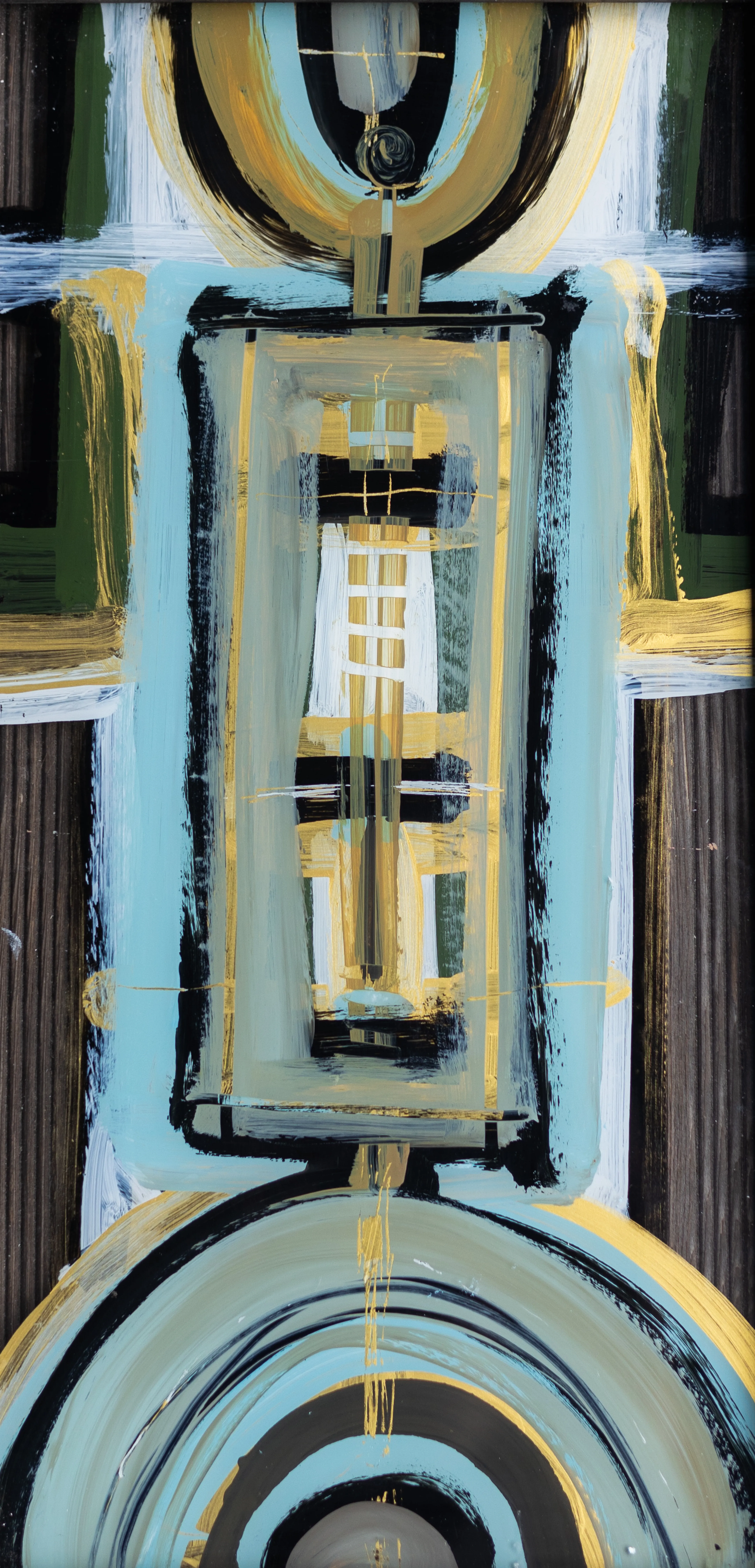 Image of Небо by Dzvinka Zagayska, size: 20х40, made of скло/олія, Glass painting medium, from Львів, part of the небо series, priced at ₴9000